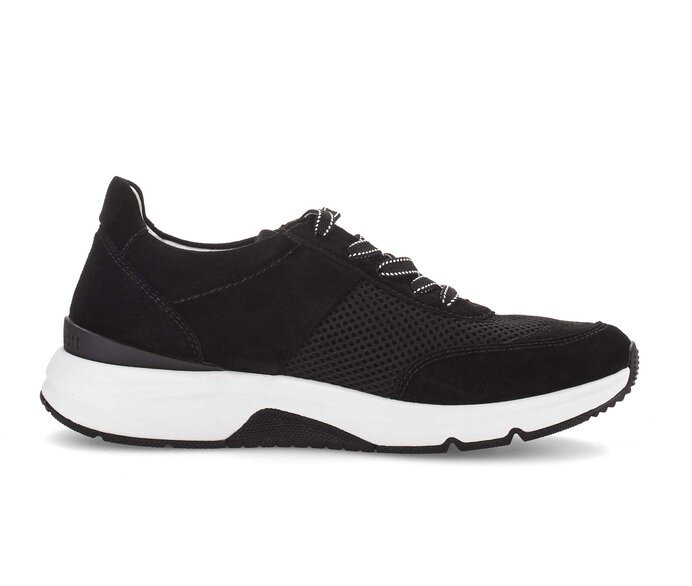 Gabor Sneaker Low Schwarz - Materialmix Leder/Lederimitat