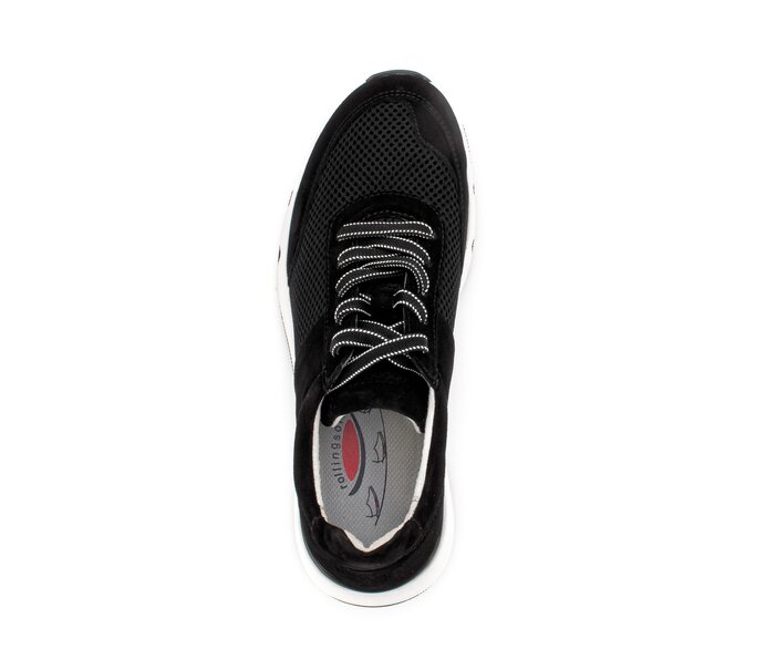 Gabor Sneaker Low Schwarz - Materialmix Leder/Lederimitat