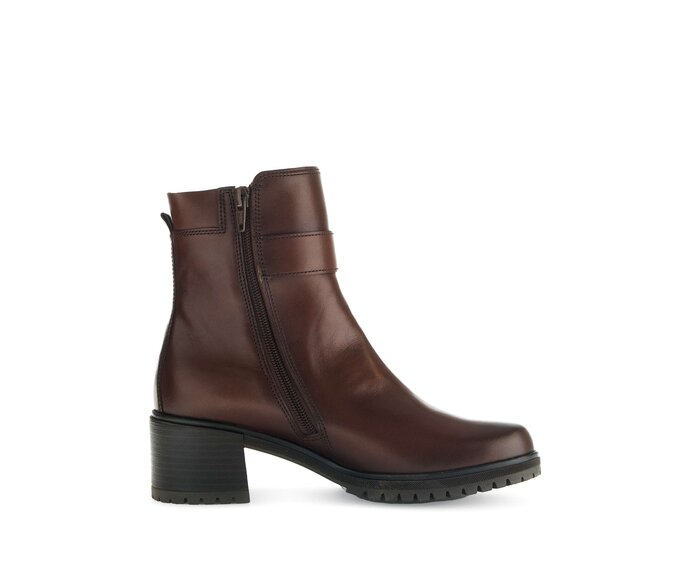 Gabor Plateau Stiefelette Braun - Glattleder