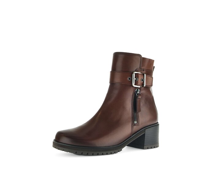 Gabor Plateau Stiefelette Braun - Glattleder