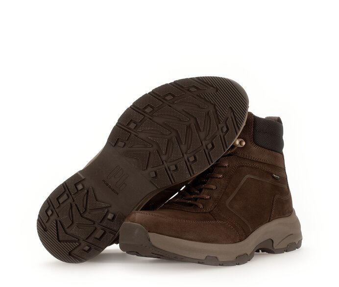 Pius Gabor Sportlicher Stiefel Braun - Materialmix Leder/Textil