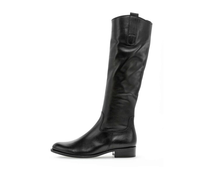 Gabor Eleganter Stiefel Schwarz - Glattleder