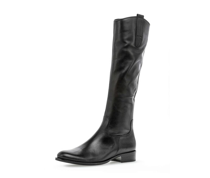 Gabor Eleganter Stiefel Schwarz - Glattleder