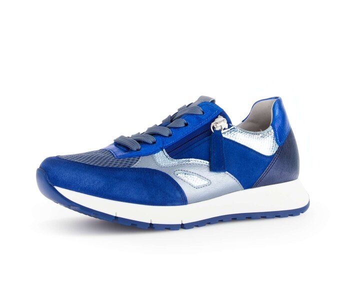 Gabor Sneaker Low Blau - Materialmix Leder/Lederimitat