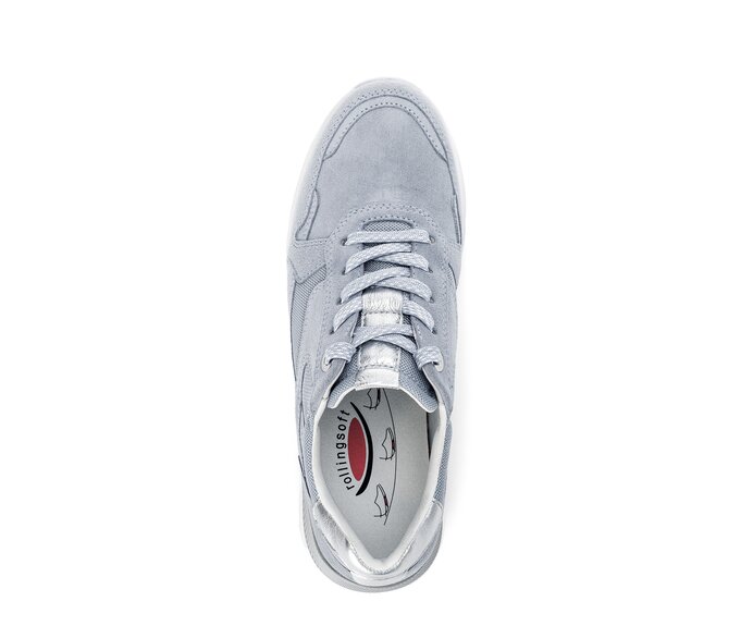 Gabor Sneaker Low Blau - Materialmix Leder/Lederimitat
