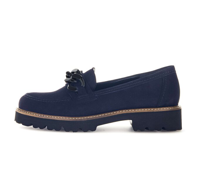 Gabor Loafer Blau - Rauleder