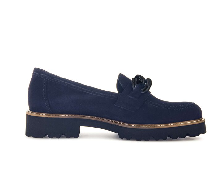 Gabor Loafer Blau - Rauleder