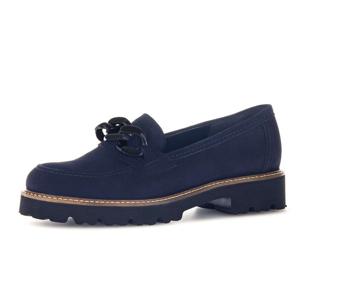 Gabor Loafer Blau - Rauleder