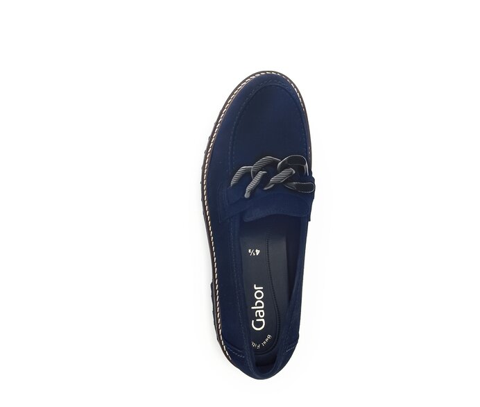 Gabor Loafer Blau - Rauleder