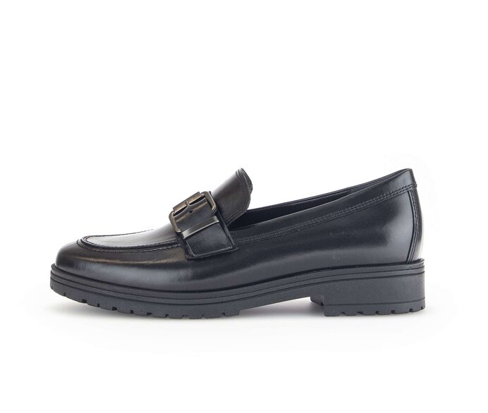 Gabor Loafer Schwarz - Glattleder