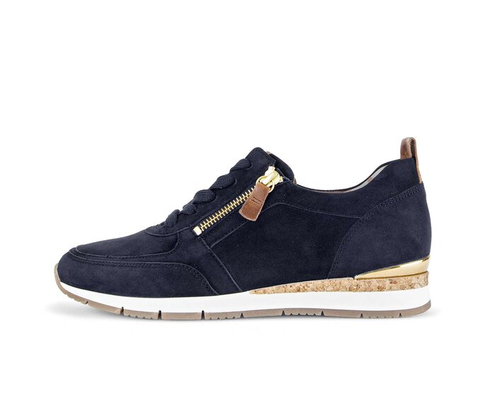 Gabor Sneaker Low Blau - Rauleder