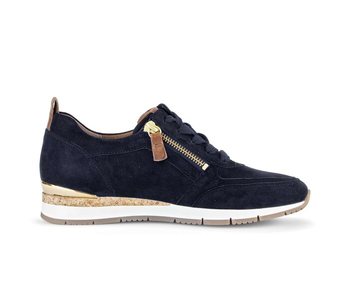 Gabor Sneaker Low Blau - Rauleder