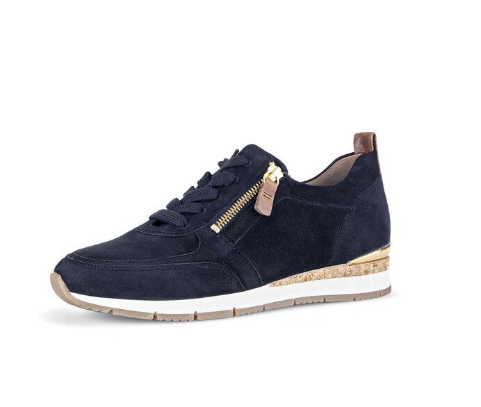 Gabor Sneaker Low Blau - Rauleder