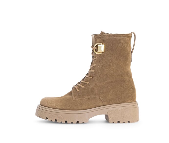 Gabor Biker Boots Braun - Rauleder