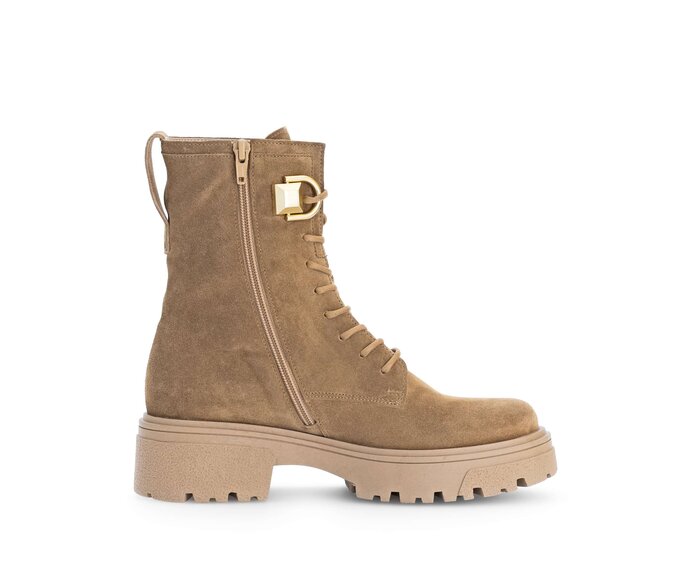Gabor Biker Boots Braun - Rauleder