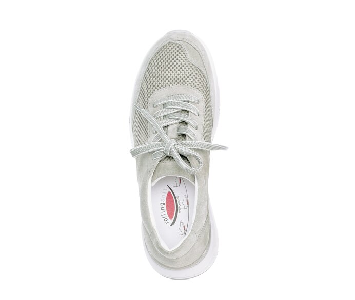 Gabor Sneaker Low Grün - Materialmix Leder/Lederimitat