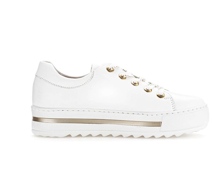 Gabor Sneaker Low Weiß - Glattleder