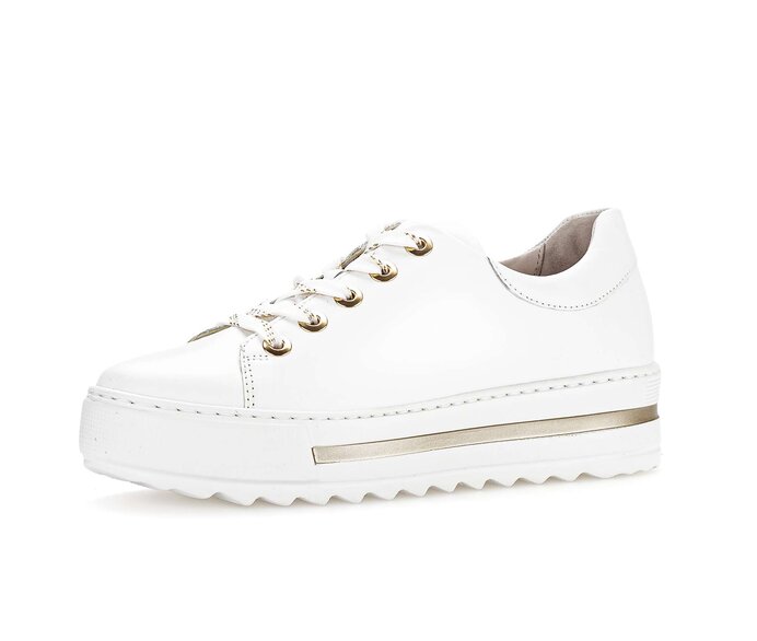 Gabor Sneaker Low Weiß - Glattleder
