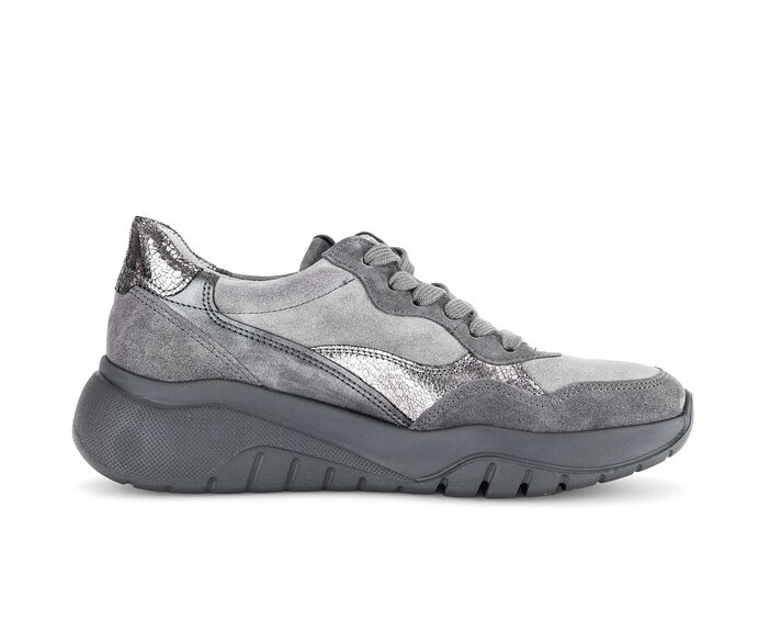 Gabor Sneaker Low Grau - Materialmix Leder/Lederimitat