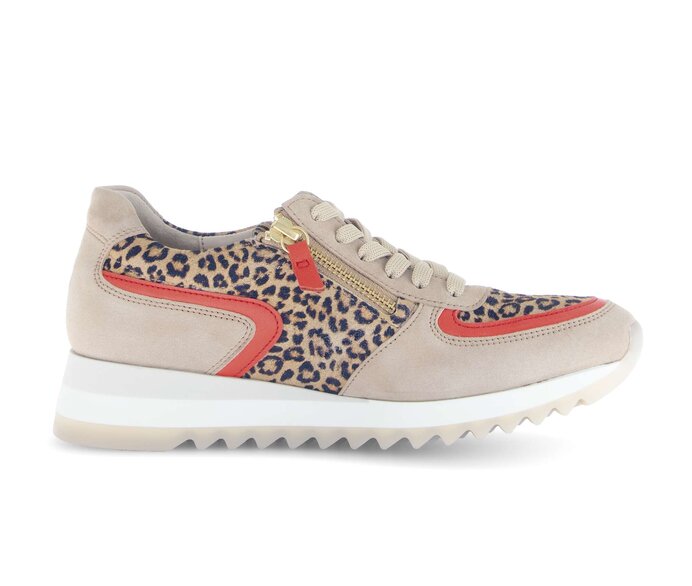 Gabor Sneaker Low Beige - Materialmix Leder