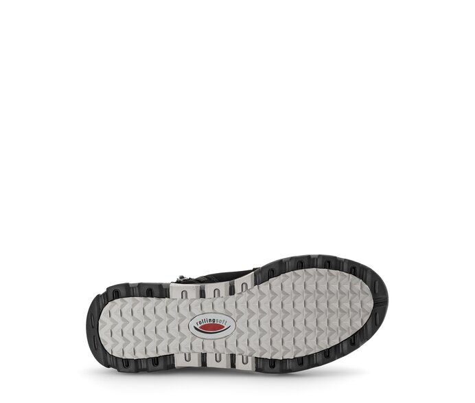 Gabor Sportliche Stiefelette Schwarz - Rauleder