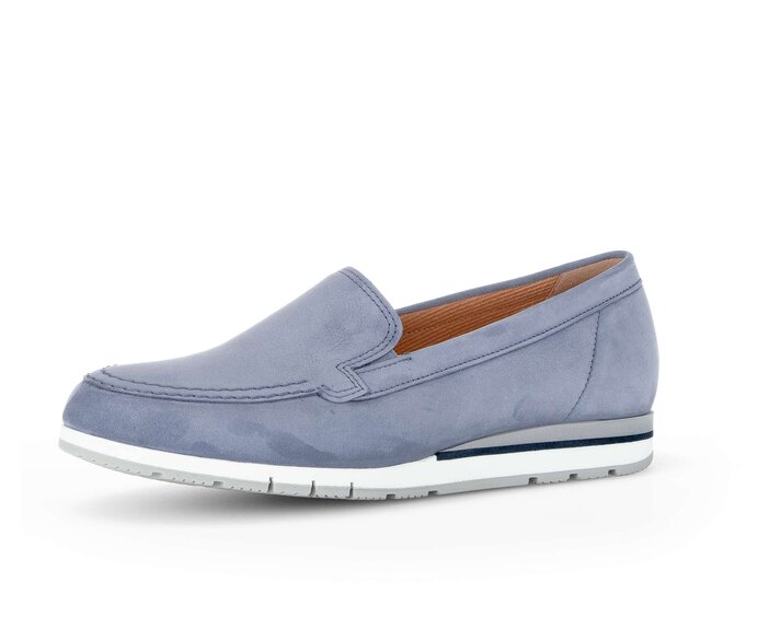 Gabor Slipper Blau - Rauleder