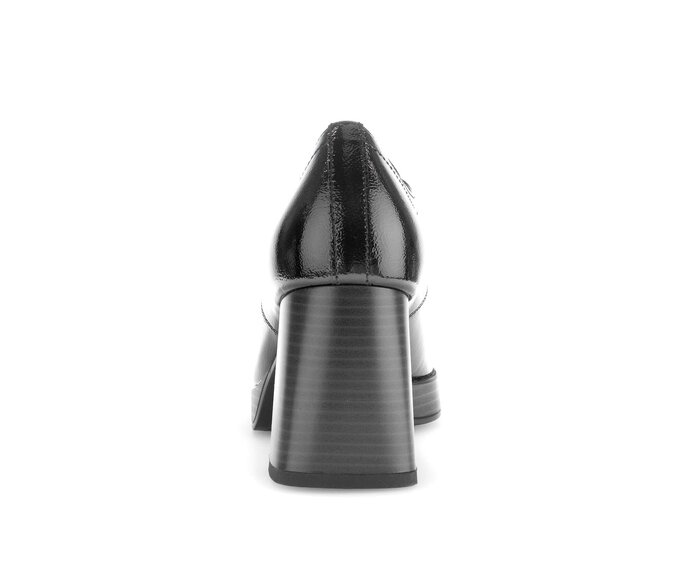 Gabor Plateau Pumps Schwarz - Lackleder