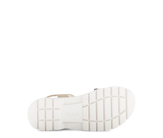 Gabor Riemchensandale Beige - Rauleder