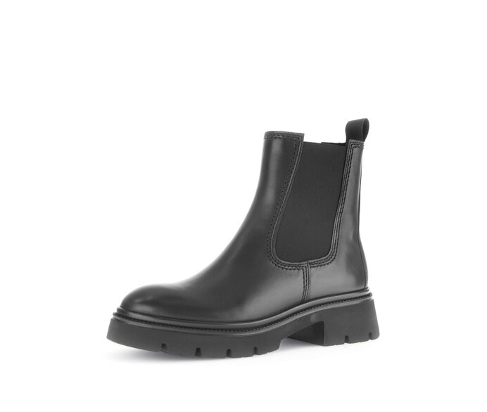 Gabor Chelsea Boot Schwarz - Glattleder