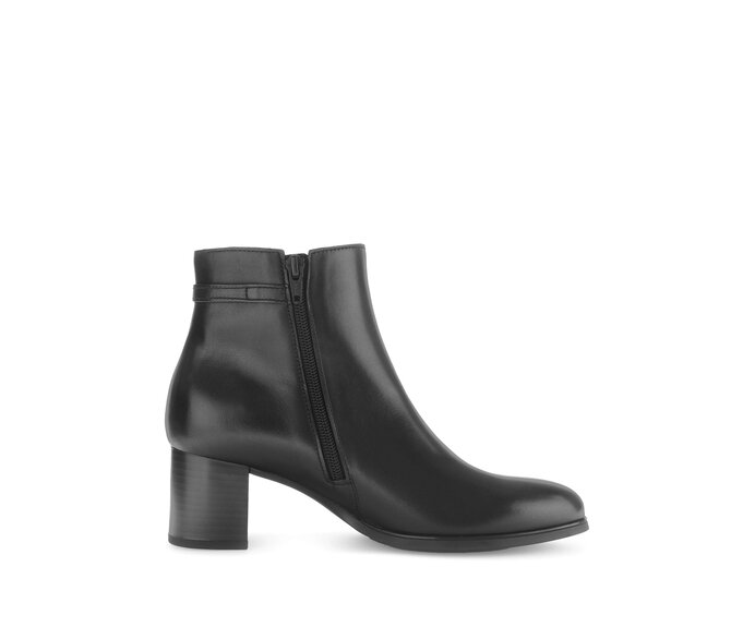 Gabor Elegante Stiefelette Schwarz - Glattleder