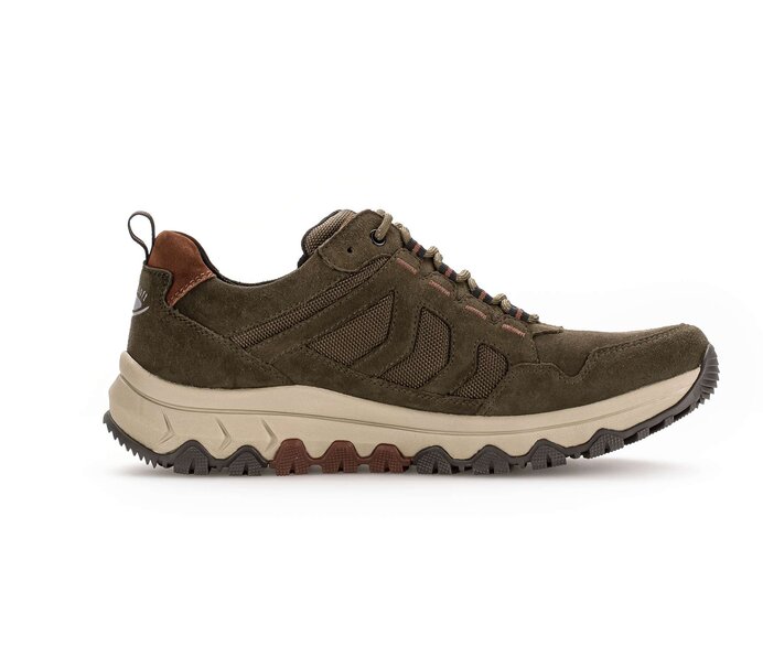 Gabor Rollingsoft Sneaker Low Grün - Materialmix Leder/Textil