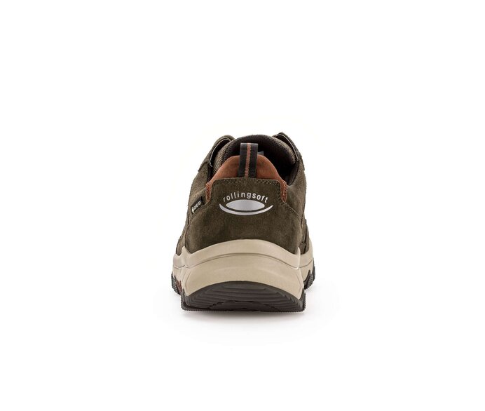 Gabor Rollingsoft Sneaker Low Grün - Materialmix Leder/Textil