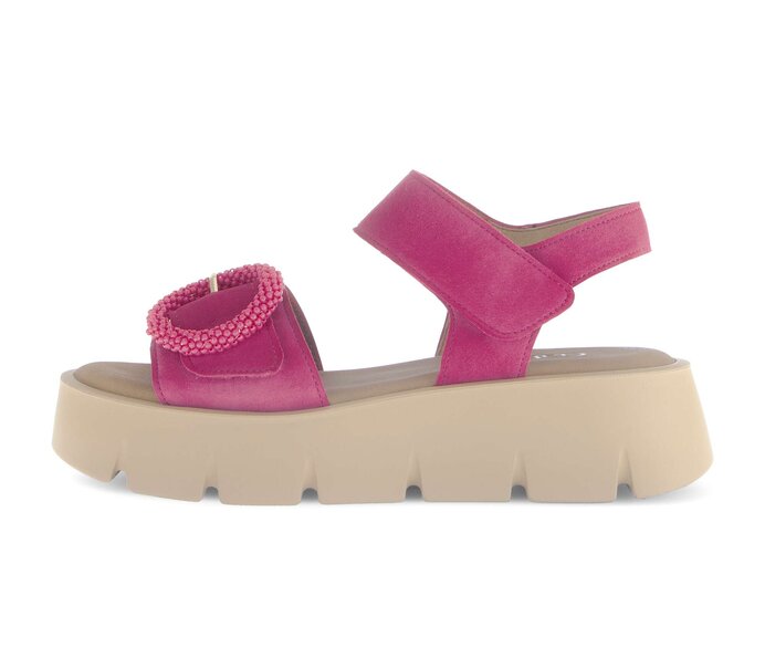 Gabor Plateau Sandale Pink - Rauleder