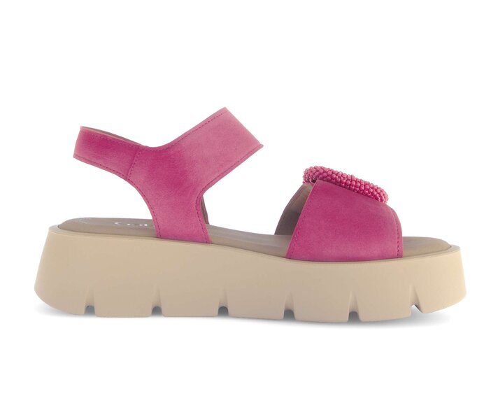 Gabor Plateau Sandale Pink - Rauleder