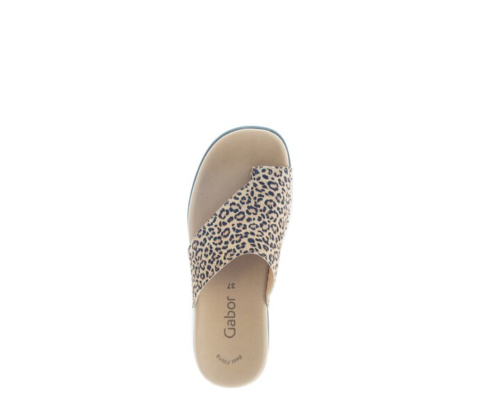 Gabor Zehentrenner Beige - Rauleder