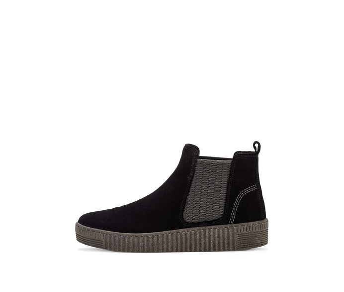 Gabor Chelsea Boot Schwarz - Rauleder