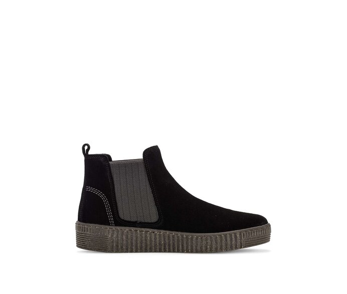 Gabor Chelsea Boot Schwarz - Rauleder