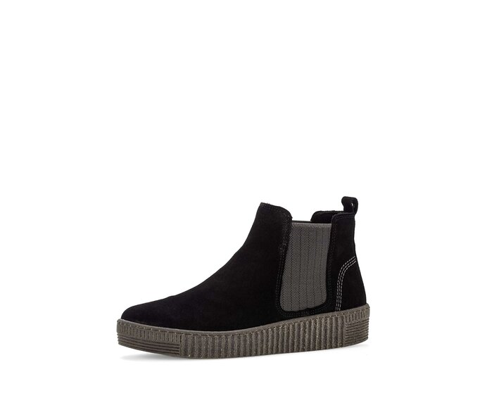 Gabor Chelsea Boot Schwarz - Rauleder