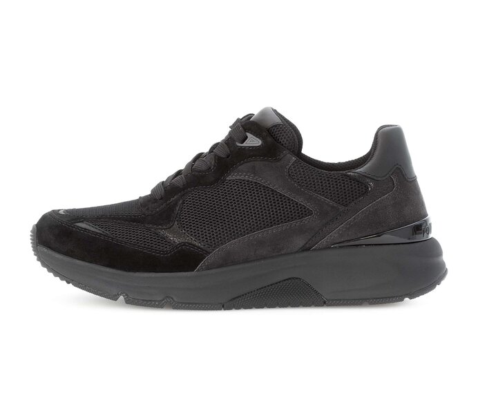 Gabor Sneaker Low Schwarz - Materialmix Leder/Lederimitat