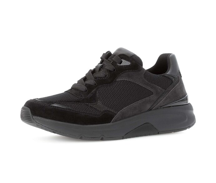 Gabor Sneaker Low Schwarz - Materialmix Leder/Lederimitat