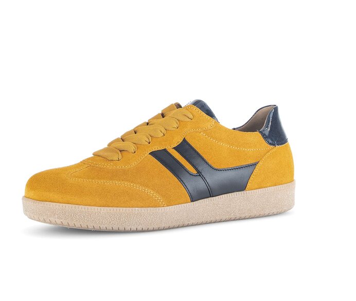 Gabor Sneaker Low Gelb - Materialmix Leder