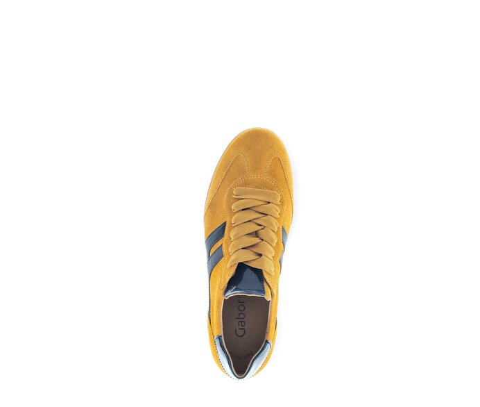 Gabor Sneaker Low Gelb - Materialmix Leder