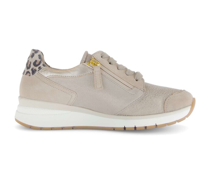 Gabor Sneaker Low Beige - Materialmix Leder/Lederimitat