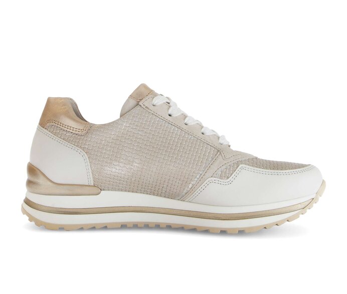 Gabor Sneaker Low Beige - Materialmix Leder