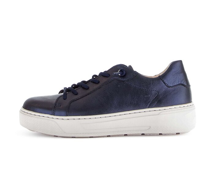 Gabor Sneaker Low Blau - Glattleder