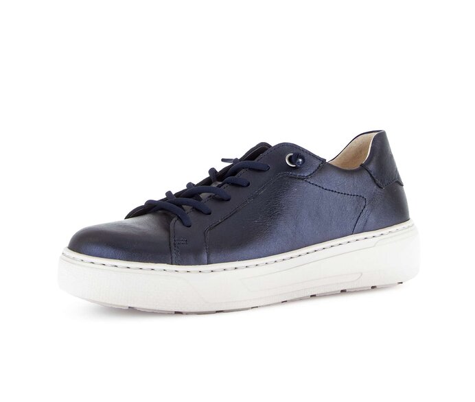 Gabor Sneaker Low Blau - Glattleder