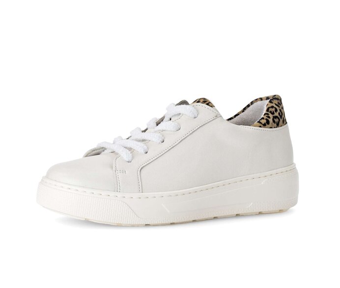 Gabor Sneaker Low Creme - Materialmix Leder