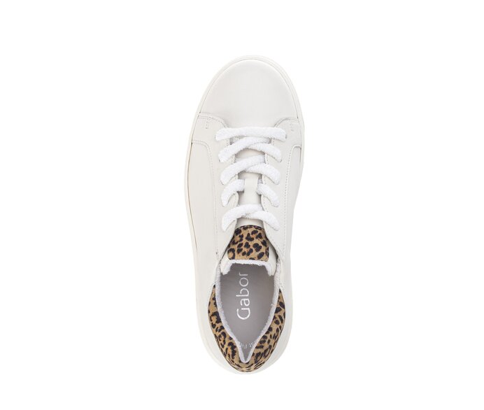Gabor Sneaker Low Creme - Materialmix Leder