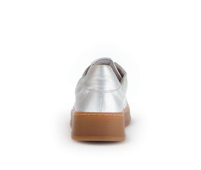 Gabor Sneaker Low Silber - Materialmix Leder