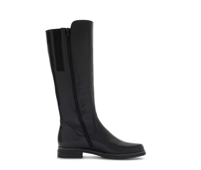 Gabor Eleganter Stiefel Schwarz - Glattleder